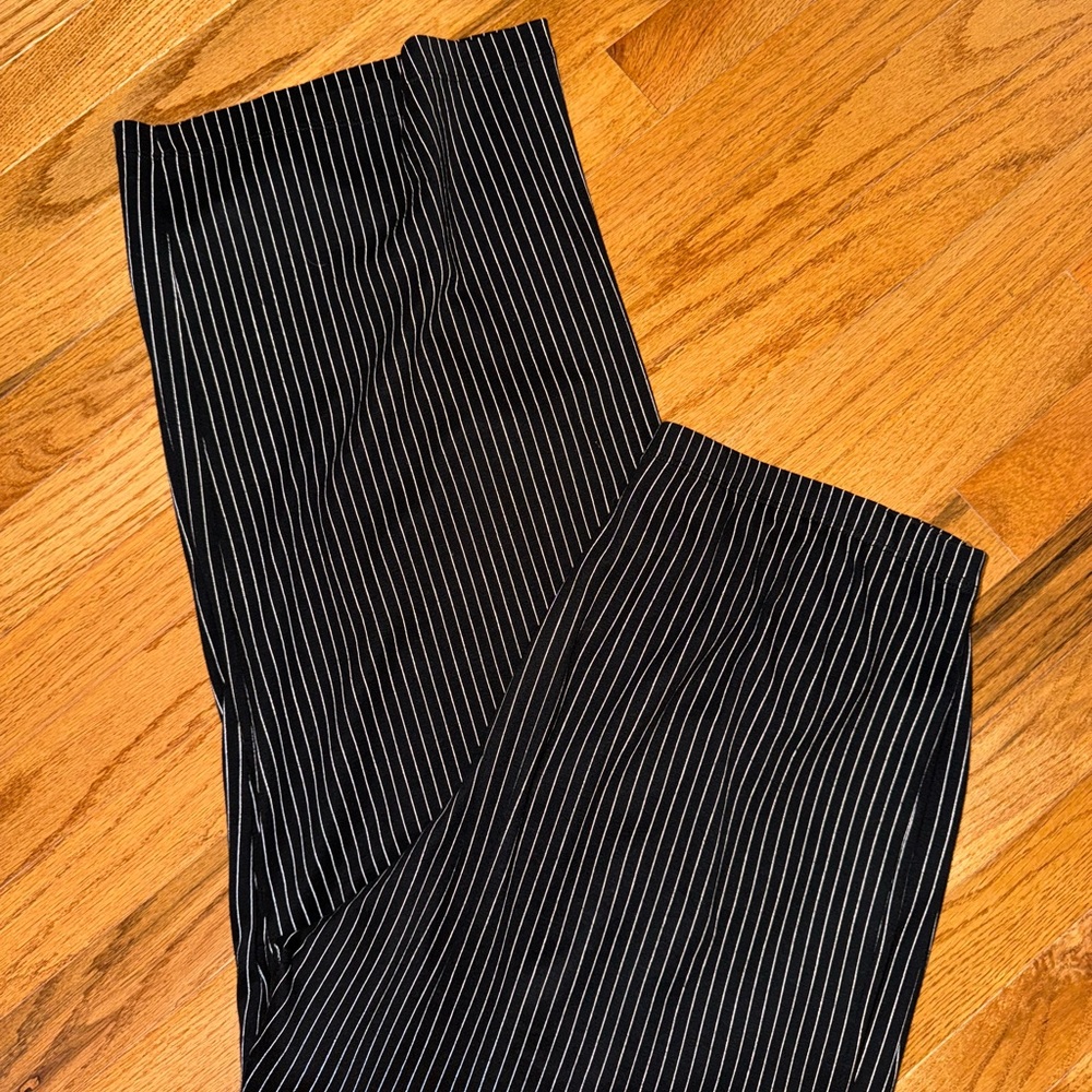 Black and White Striped Women’s Pants